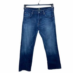 7 For All Mankind Button Fly Straight Leg Jeans